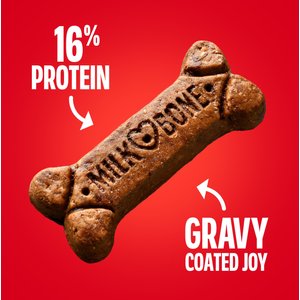 Milk-Bone GravyBones Gravy Coated Biscuit Small Dog Treats, 7-lb box