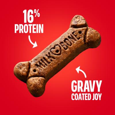 Show full view: Milk-Bone GravyBones Gravy Coated Biscuit Small Dog Treats, 7-lb box slide 5 of 11