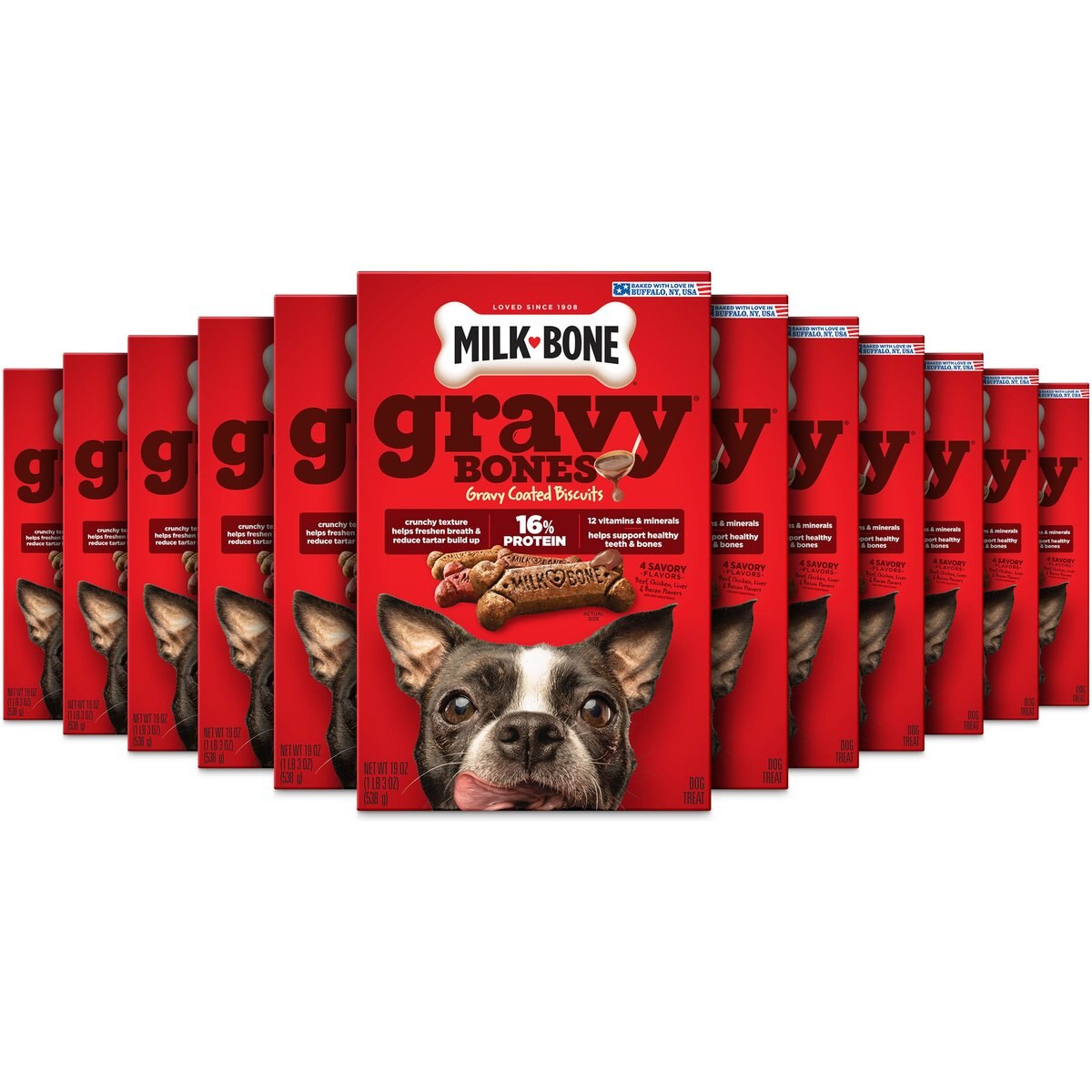 Milk-Bone GravyBones Gravy Coated Biscuit Small Dog Treats, 14.16-lb bundle