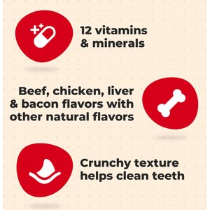 Milk-Bone GravyBones Gravy Coated Biscuit Small Dog Treats, 7-lb box