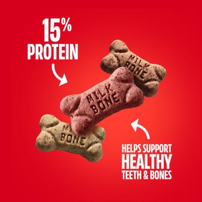 Show full view: Milk-Bone Flavor Snacks Mini's Flavored Crunchy Dog Treats, 36-oz tub slide 5 of 11
