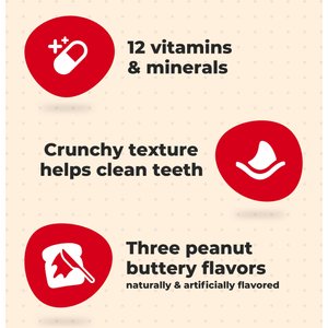 Milk-Bone Mini's Peanut Butter Flavor Crunchy Dog Treats, 15-oz box