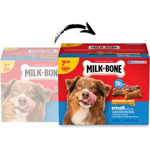 Milk-Bone Peanut Butter Flavor Crunchy Small Dog Treats, 7-lb box