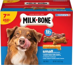 Milk-Bone Peanut Butter Flavor Crunchy Small Dog Treats, 7-lb box