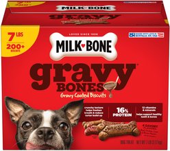 Milk-Bone GravyBones Gravy Coated Biscuit Small Dog Treats, 7-lb box