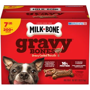Milk-Bone GravyBones Gravy Coated Biscuit Small Dog Treats, 7-lb box
