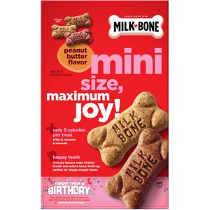 Milk-Bone Mini's Peanut Butter Flavor Crunchy Dog Treats, 15-oz box