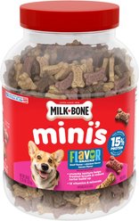 Milk-Bone Flavor Snacks Mini's Flavored Crunchy Dog Treats, 36-oz tub