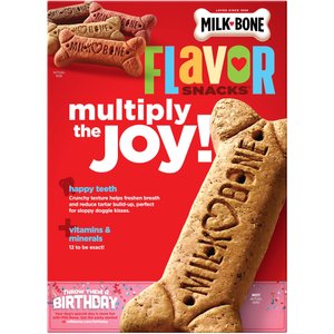 Milk-Bone Flavor Snacks Flavored Crunchy Large Dog Treats, 60-oz box