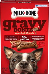 Milk-Bone GravyBones Gravy Coated Biscuit Small Dog Treats, 1.18-lb box