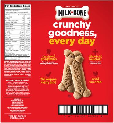Show full view: Milk-Bone Original Medium Crunchy Dog Treats, 10-lb box slide 10 of 11