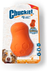 Chuckit! Tumble-Teeze Exercise Dog Chew Toy, Orange, Medium