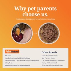 Feline Natural New Zealand Chicken & King Salmon Feast Grain-Free Pate Canned Wet Cat Food, 6-oz can, case of 12 slide 2 of 7