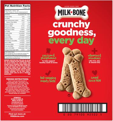 Show full view: Milk-Bone Original Crunchy Large Dog Treats, 10-lb box slide 10 of 11