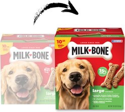 Milk-Bone Original Beef Flavored Crunchy Large Dog Treats, 10-lb box slide 2 of 8