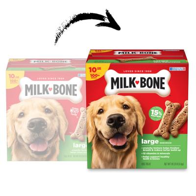 Show full view: Milk-Bone Original Crunchy Large Dog Treats, 10-lb box slide 3 of 11