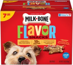 Milk-Bone Flavor Snacks Flavored Crunchy Small Dog Treats, 7-lb box