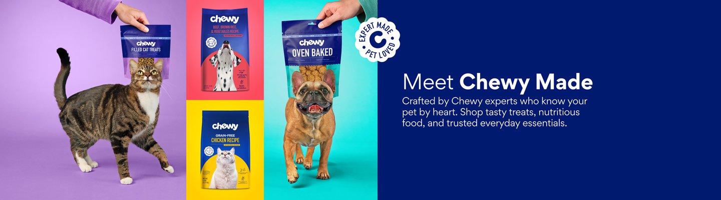 Expert Made Pet Loved. Meet Chewy Made. Crafted by Chewy experts who know your pet by heart. Shop tasty treats, nutritious food, and trusted everyday essentials.