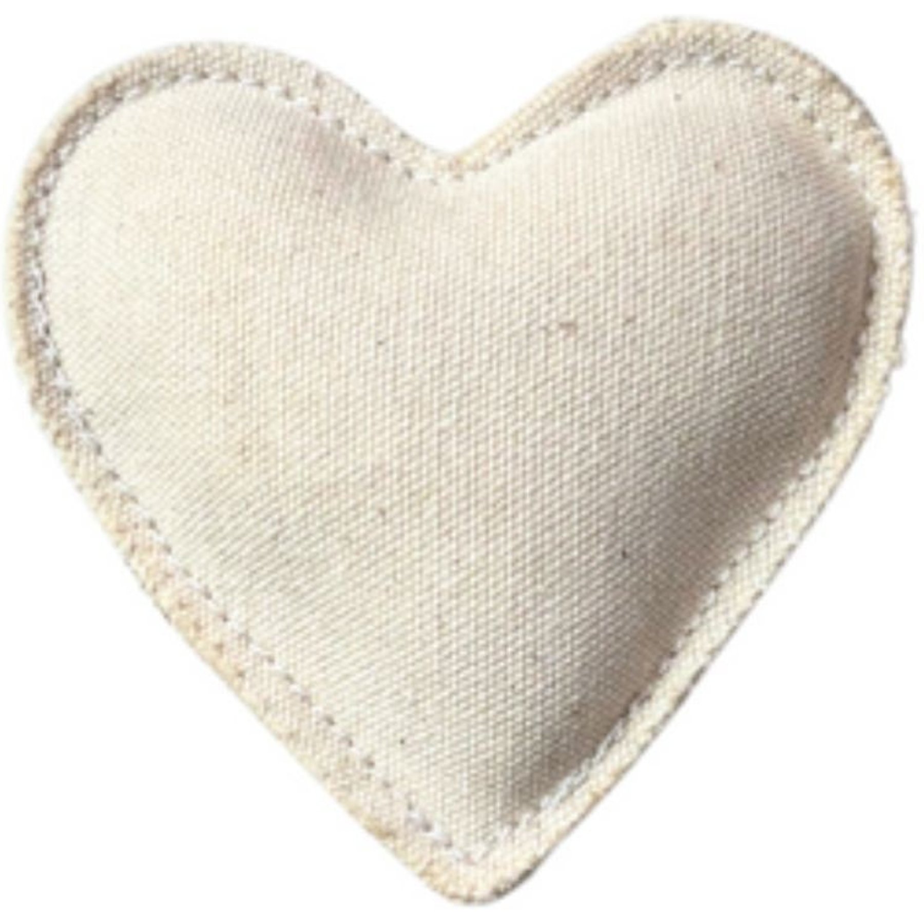 Our Green House Natural Canvas Heart Cat Toy, White