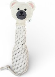 Our Green House Rope Bear Dog Toy, White