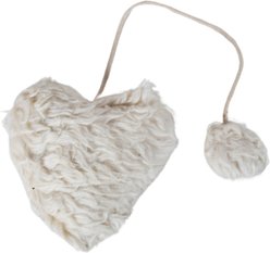 Our Green House Organic Heart Cat Toy, White