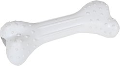 Our Green House Natural Rubber Treat Bone Dog Toy, White