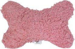 Our Green House Organic Sherpa Bone Plush Dog Toy, Pink