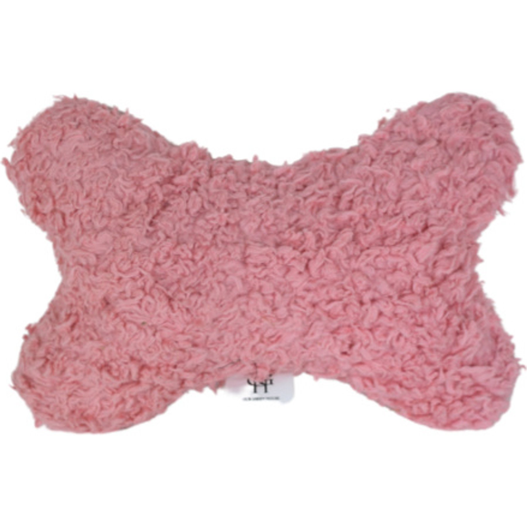 Our Green House Organic Sherpa Bone Plush Dog Toy, Pink