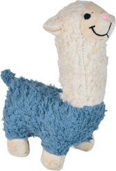 Our Green House Organic Stuffed Alpaca Dog Toy, Blue