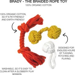 Pet Passion Christmas Brady Braided Rope Dog Tug Toy, 3 count, Halloween slide 2 of 4