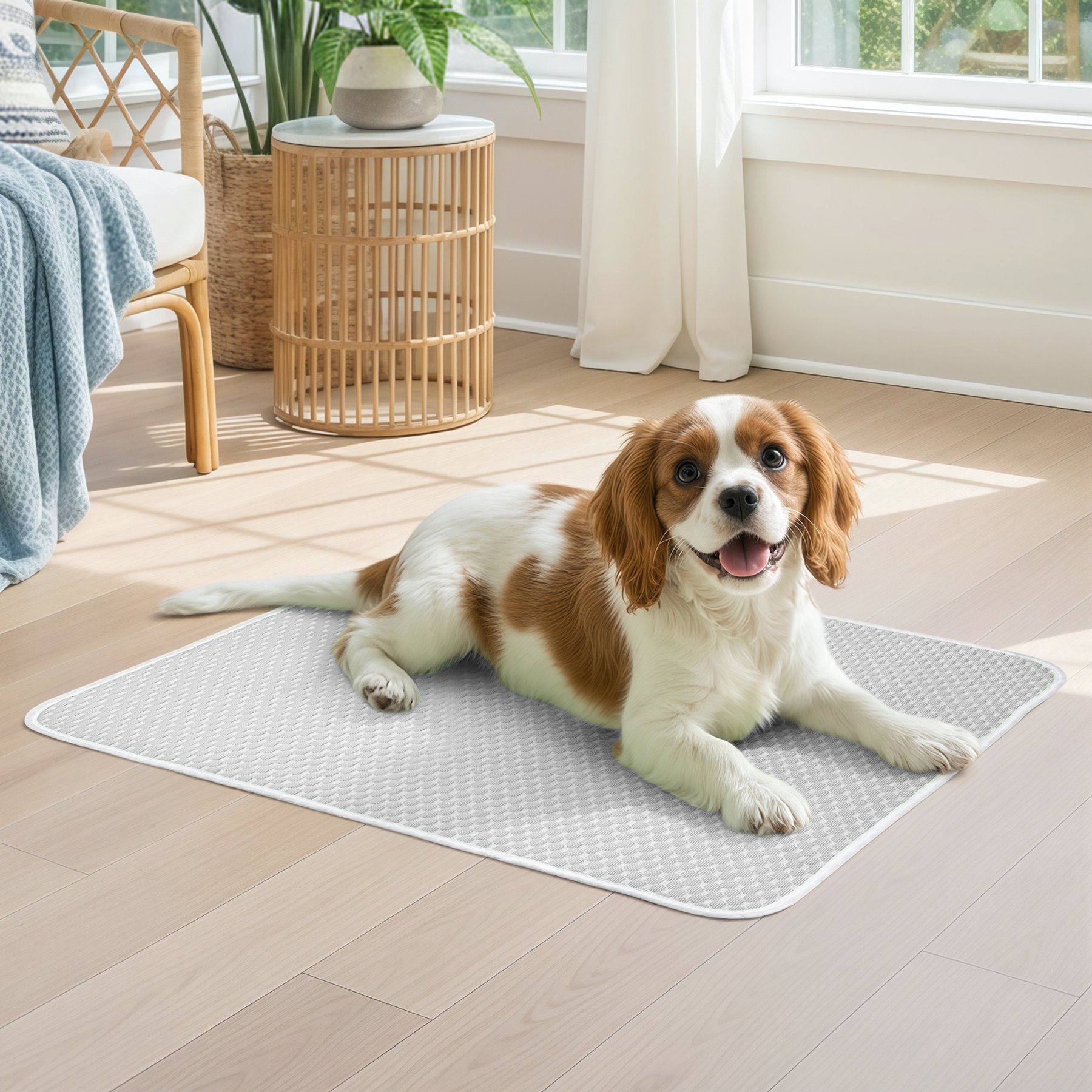 Mora Pets Breathable Cooling Dog & Cat Pad, Grey, Medium