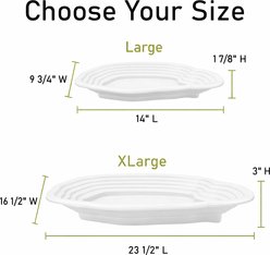 Reptile Kages Bathing Pool Bowl with Steps, White, Large: 1-gal slide 2 of 6