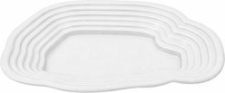 Reptile Kages Bathing Pool Bowl with Steps, White, Large: 1-gal