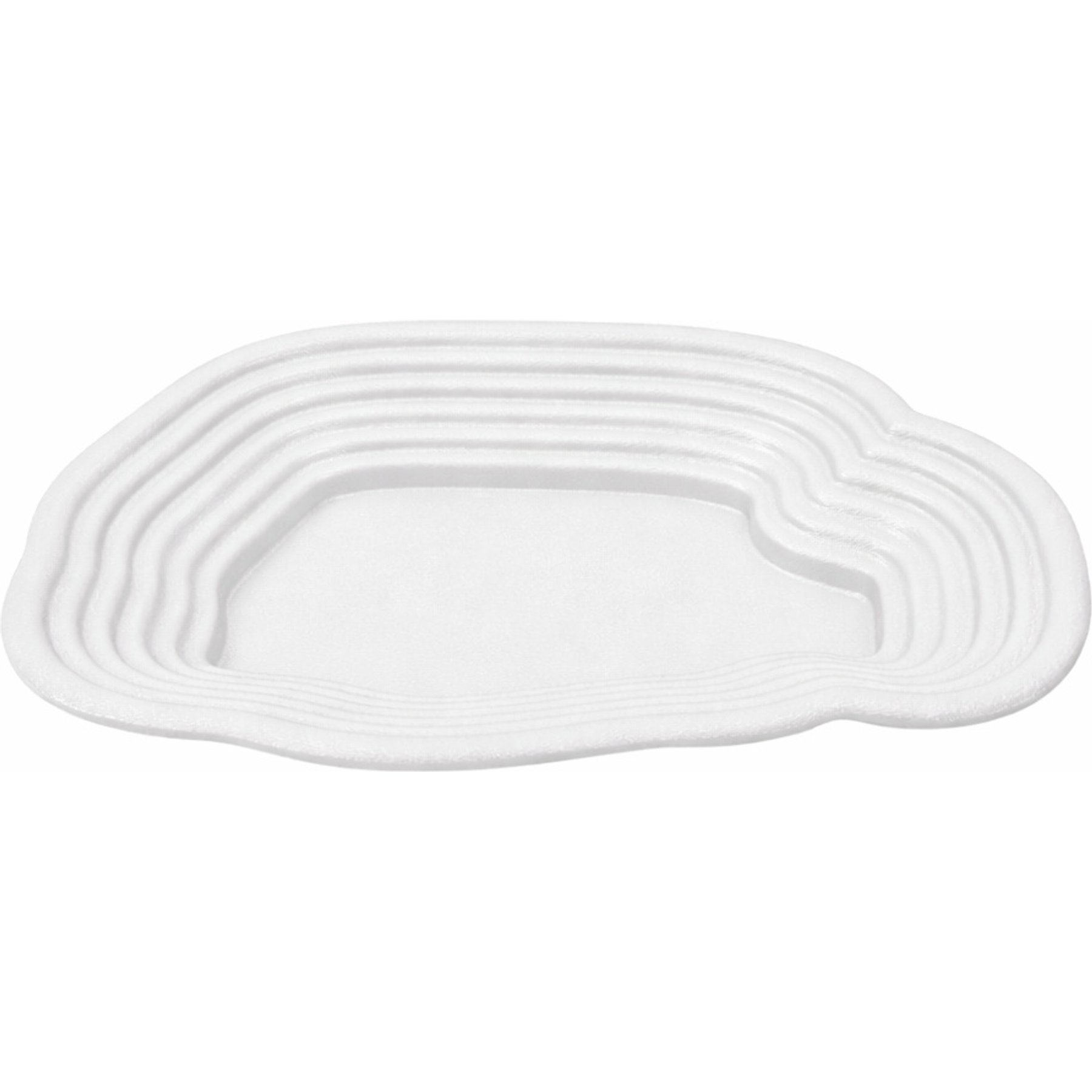 Reptile Kages Bathing Pool Bowl with Steps, White, Large: 1-gal