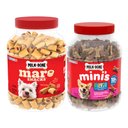Milk-Bone Mini's Flavor Snacks Beef, Chicken & Bacon + MaroSnacksReal Bone Marrow Dog Treats