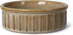 Fringe Studio Stripe Buff Dishwasher Safe Stoneware Dog & Cat Bowl, Multicolor, Medium