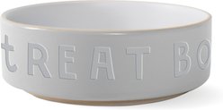 Fringe Studio Treat Words Dishwasher Safe Stone Dog Bowl, Multicolor, Medium
