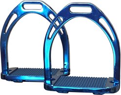 TuffRider Aluminum Horse Stirrups, 4.5-in, Blue