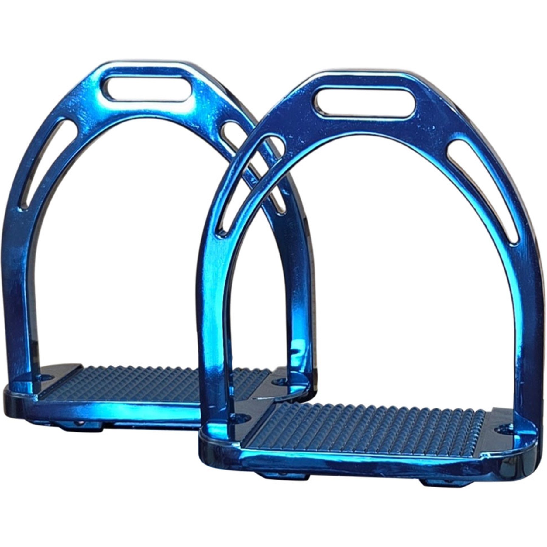 TuffRider Aluminum Horse Stirrups, 4.5-in, Blue