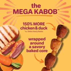 Hartz Oinkies Mega Kabobs with 100% Real Chicken Breast, Duck, Carrot & Sweet Potato Natural Dog Chews, 8 count slide 2 of 6