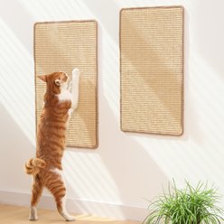 FUKUMARU Horizontal Sisal Cat Scratcher Mat, Brown, 2 count