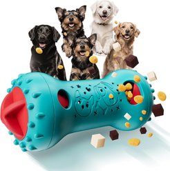 Cozypal Interactive Puzzle Adjustable Treat Dispensing Dog Chew Toy, Blue