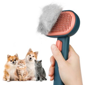 aumuca Self Cleaning Slicker Brush, Green