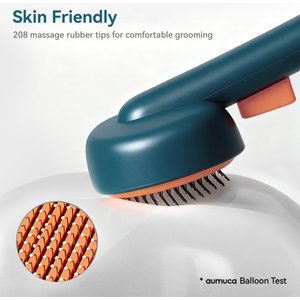 aumuca Self Cleaning Slicker Brush, Green