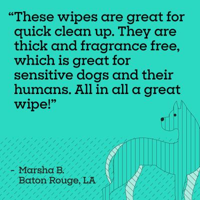 Show full view: Pet Life Unlimited Fragrance Free Dog & Cat Grooming Wipes, 72 count slide 8 of 8