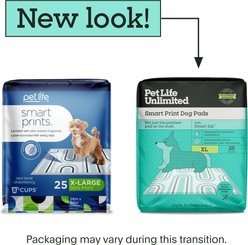 Pet Life Unlimited Smart Prints Dog Pee Pads, Sweet Bluegrass Scent, X-Large: 30 x 26-in, 25 count slide 2 of 9