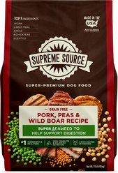 Supreme Source Grain-Free Pork, Peas & Wild Boar Recipe Dry Dog Food, 11-lb bag