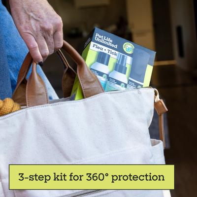 Show full view: Pet Life Unlimited Flea & Tick 3-Step Kit for Dogs slide 6 of 8