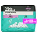 Pet Life Unlimited Smart Prints Dog Pee Pads, Sweet Bluegrass Scent, XX-Large: 36 x 30-in, 30 count