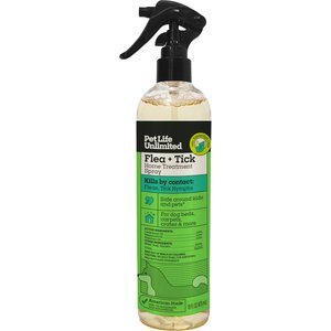 Pet Life Unlimited Flea & Tick Home Treatment Dog Spray, 16-fl oz bottle